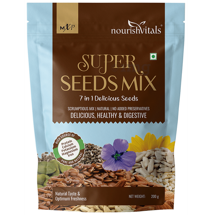 NourishVitals 7 In 1 Delicious Super Seeds Mix (200gm Each)