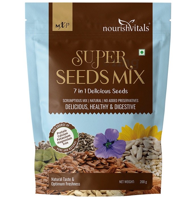 NourishVitals 7 In 1 Delicious Super Seeds Mix (200gm Each)