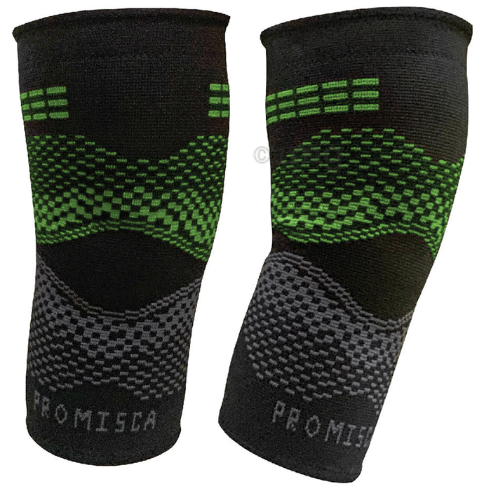 Promisca Unisex Compression Knee Cap Small Green