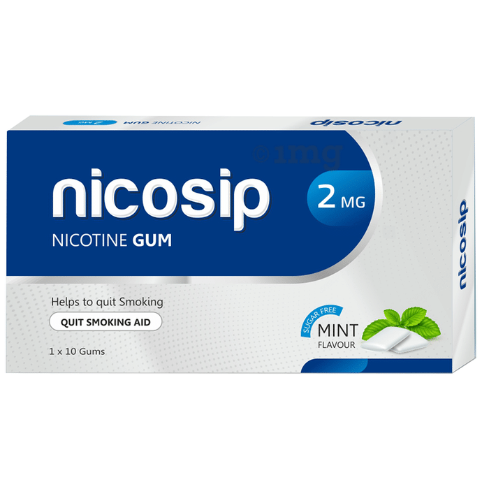 Leeford Nicosip 2mg Nicotine Gum Mint Sugar Free