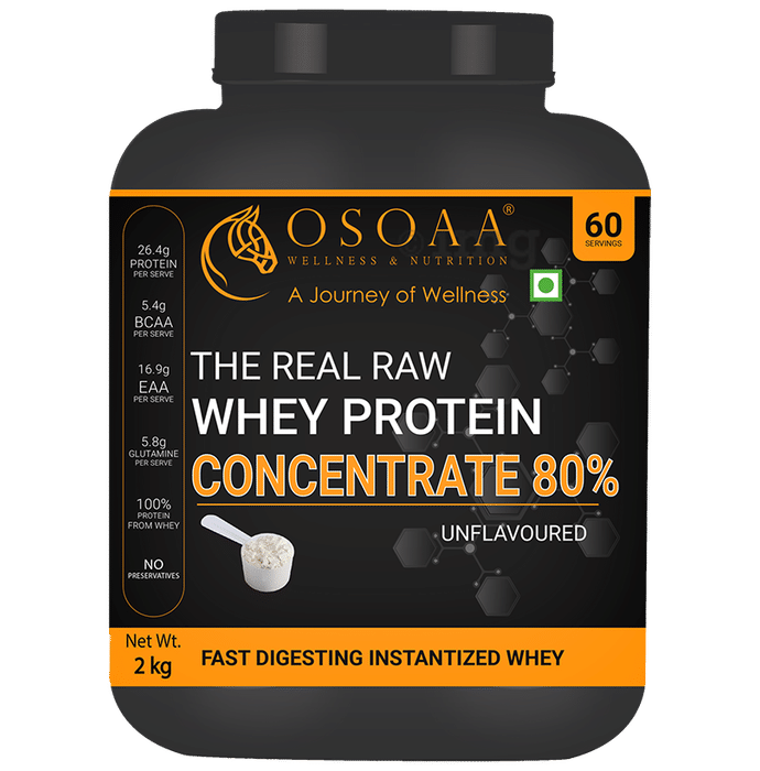 OSOAA The Real Raw Whey Protein Concentrate 80% Unflavored
