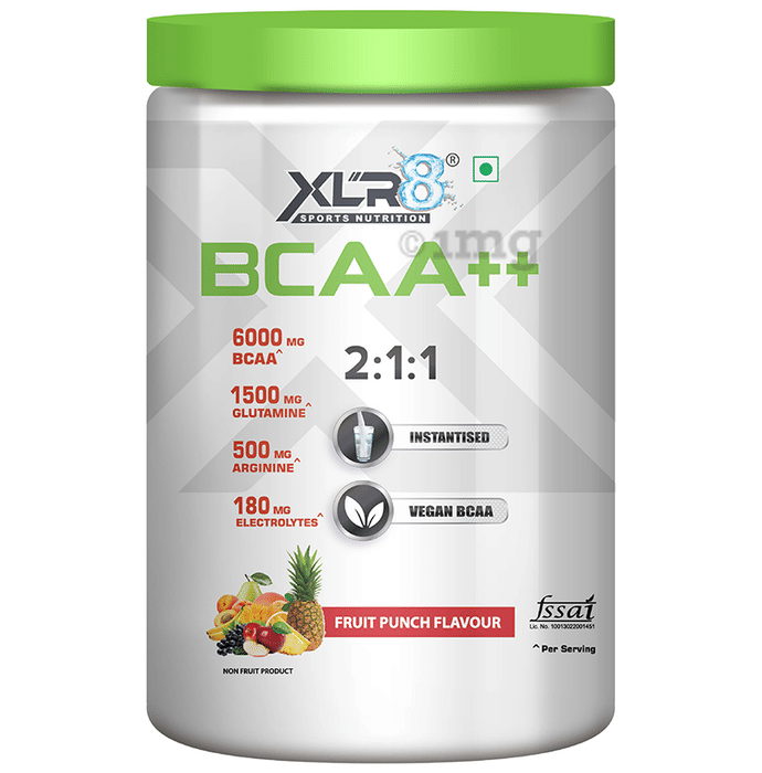 XLR8 Sports Nutrition BCAA++ 2:1:1 Powder Fruit Punch