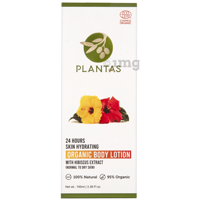 Plantas 24 Hours Skin Hydrating Organic Body Lotion Hibiscus Extract