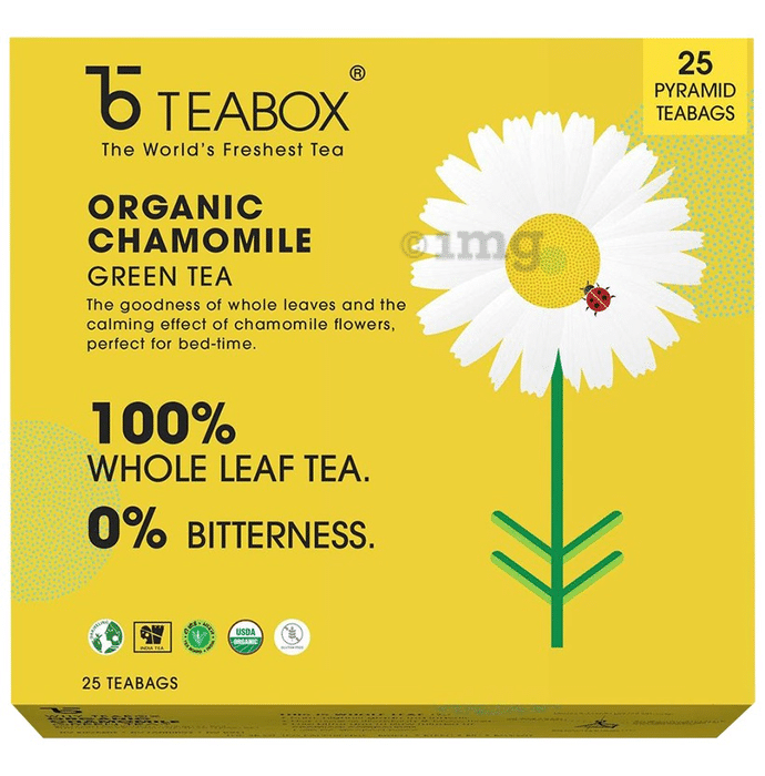 Teabox Organic Chamomile Green Tea Bag (2gm Each)