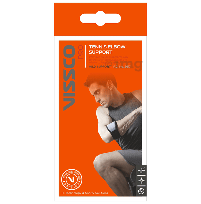 Vissco 2617 Pro Tennis Elbow Support Universal Buy box of 1 Unit at