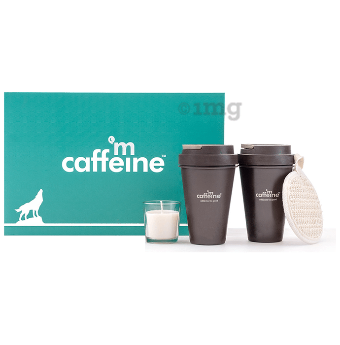 mCaffeine Coffee Shower Date Set with Coffee Bodywashes & Scented Candle Gift Kit