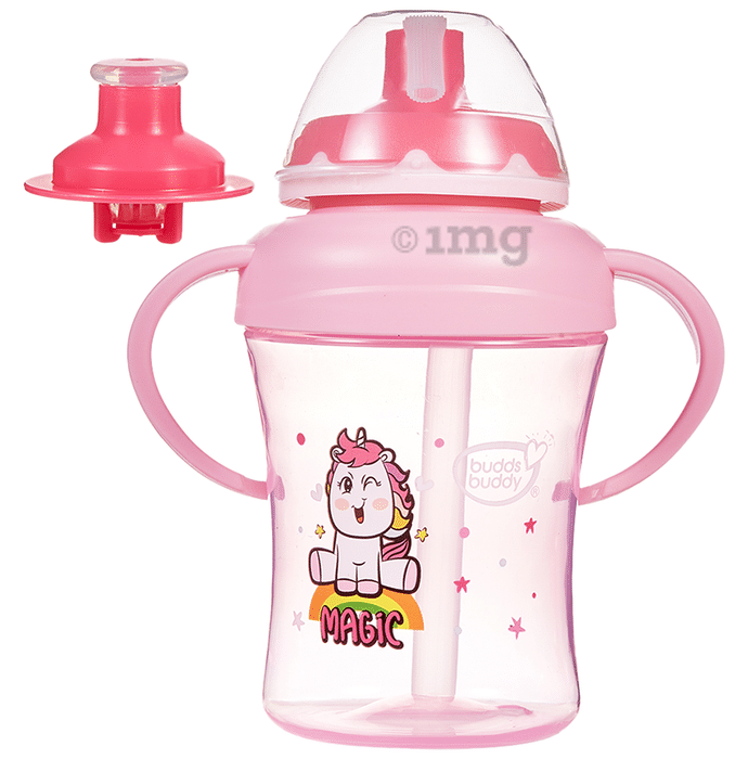 Buddsbuddy 3 Stage Baby Training Sipper Set Pink