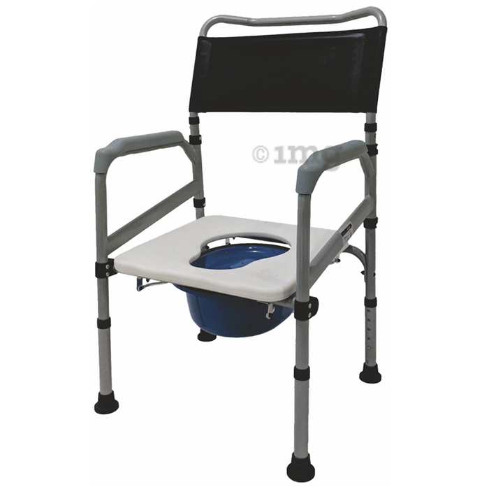 Vissco Comfort Steel Folding Commode Chair without Castors 0996A