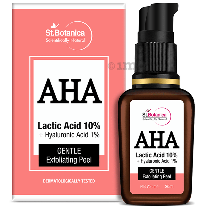 St.Botanica AHA Lactic Acid 10% & Hyaluronic Acid 1% Gentle Exfoliating Peel