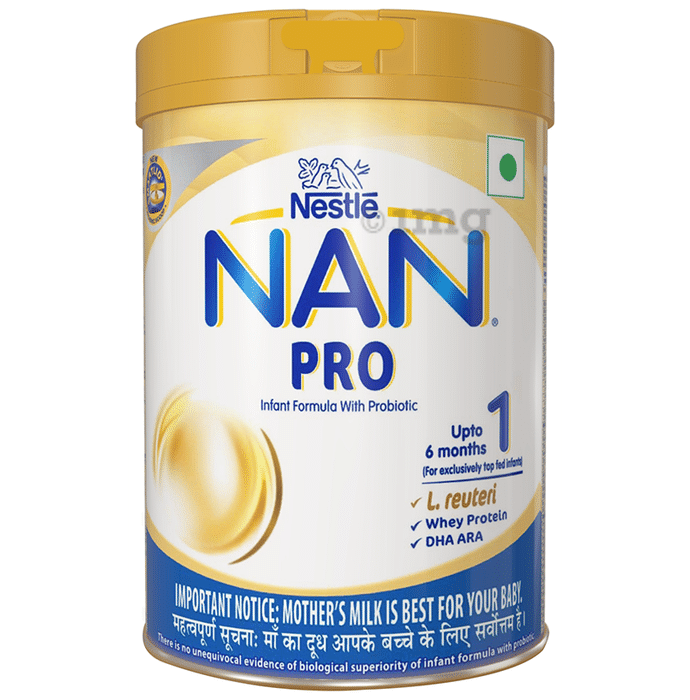 Nestle Nan Pro 1 Infant Formula for Babies (Up to 6 Months) | With Probiotics, L-Reuteri, Whey Protein, DHA & ARA |