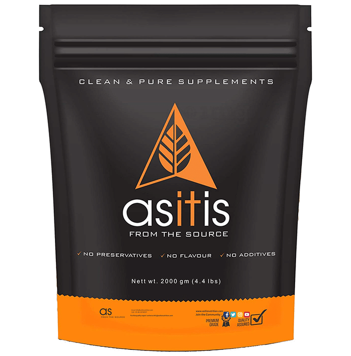 AS-IT-IS Nutrition Whey Protein Concentrate 80% Powder | No Added Soy & Preservatives Unflavoured