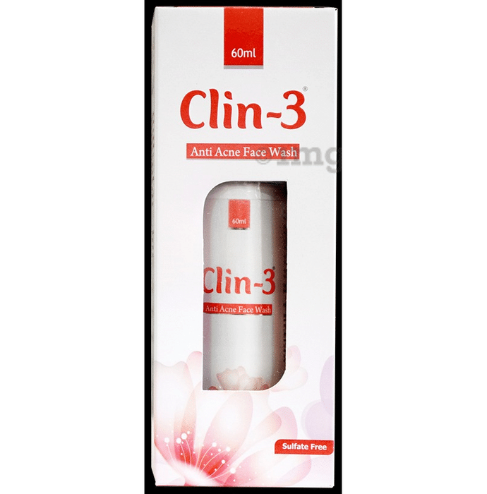 Clin - 3 Anti-Acne Face Wash | Sulphate-Free