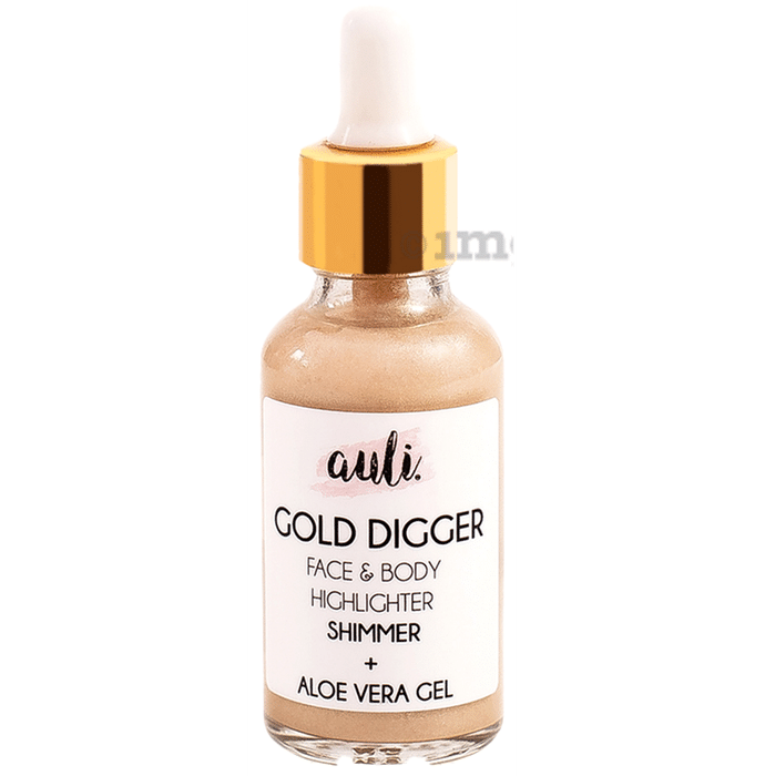Auli Gold Digger Face & Body Highlighter Shimmer+Aloe Vera Gel
