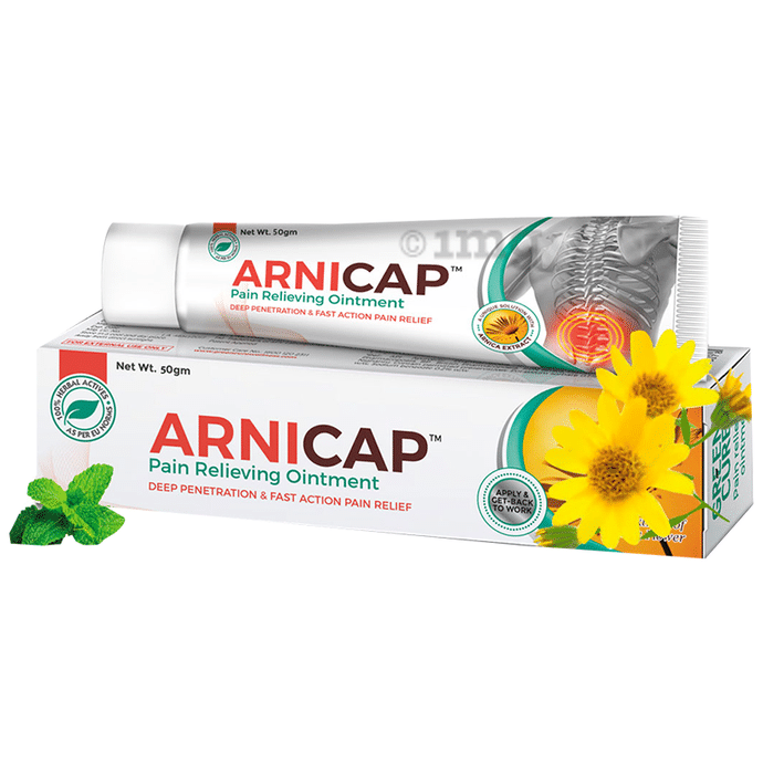 Green Cure Arnicap Herbal Pain Relieving Ointment