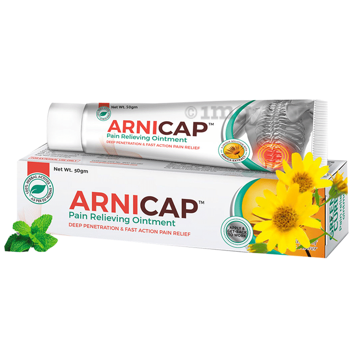 Green Cure Arnicap Herbal Pain Relieving Ointment