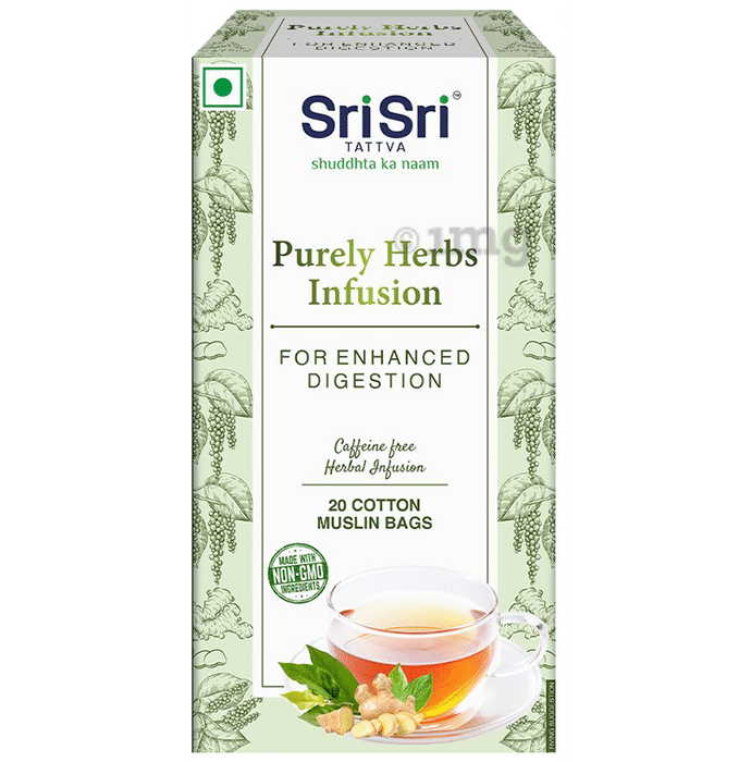 Sri Sri Tattva Purely Herbs Infusion Cotton Muslin Bag (1.5gm Each)
