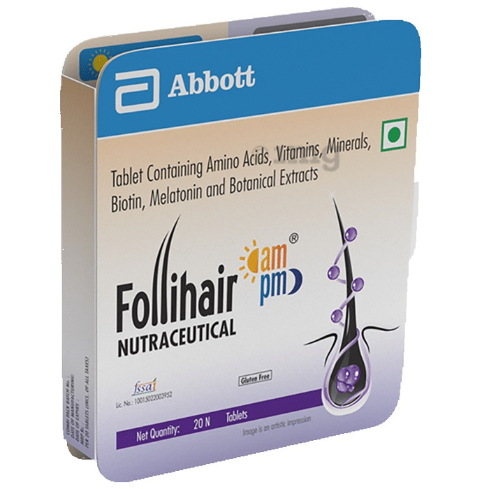 Follihair AM PM Tablet | Gluten-Free