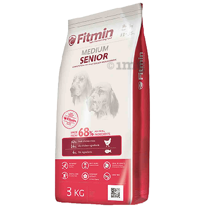 Dibaq Fitmin Senior Medium ( for Senior Belonging to Breeds with Ideal Adult Weight Between 13 - 35 kgs)