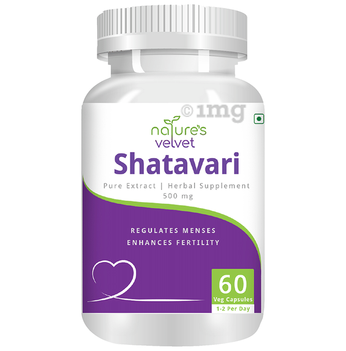 Nature's Velvet Shatavari Pure Extract 500mg Capsule