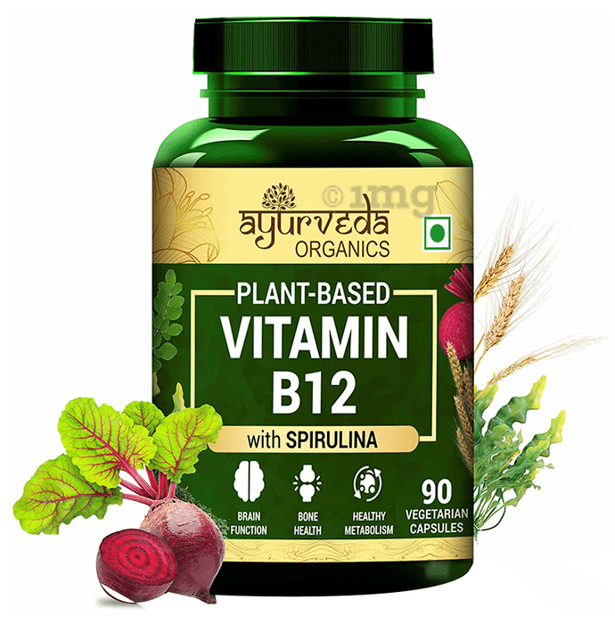 Ayurveda Organics Plant-Based Vitamin B12 Vegetarian Capsule