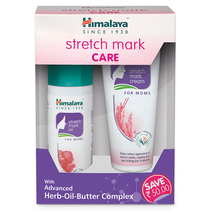 Himalaya Stretch Mark Care (Stretch Mark Oil 100ml & Stretch Mark Cream 100ml)