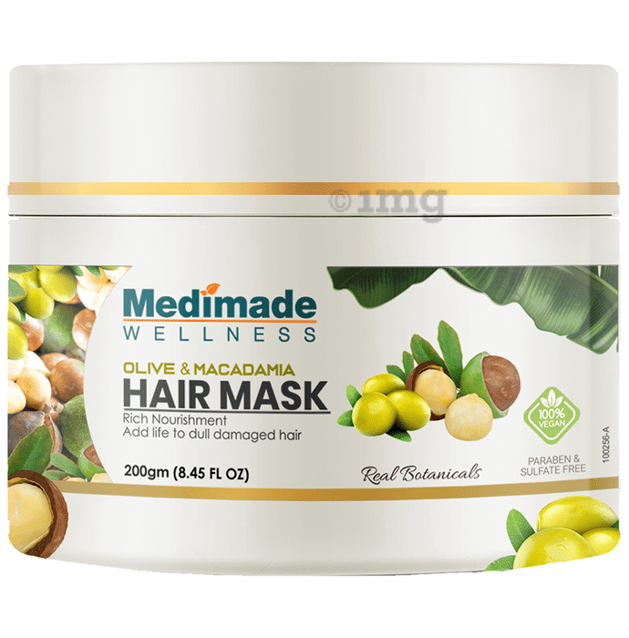 Medimade Wellness Olive and Macadamia Hair Mask (200gm Each)