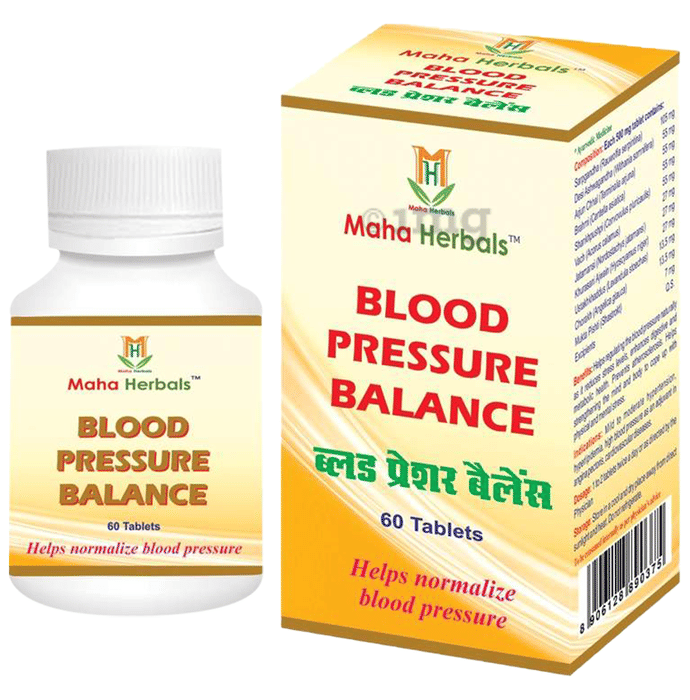Maha Herbals Blood Pressure Balance Tablet Buy bottle of 60.0 tablets