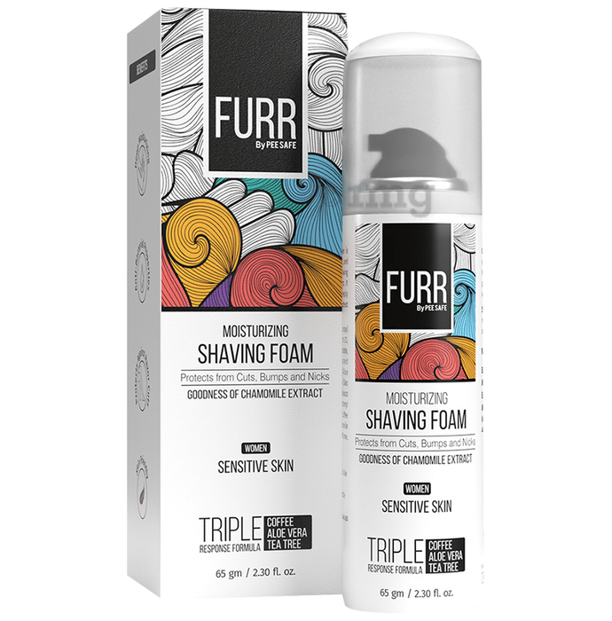 Furr by Pee Safe Moisturizing Shaving Foam for Women Sensitive Skin