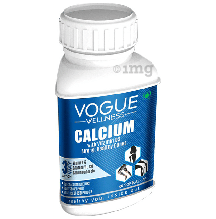Vogue Wellness Calcium Softgel Cap (60 Each)