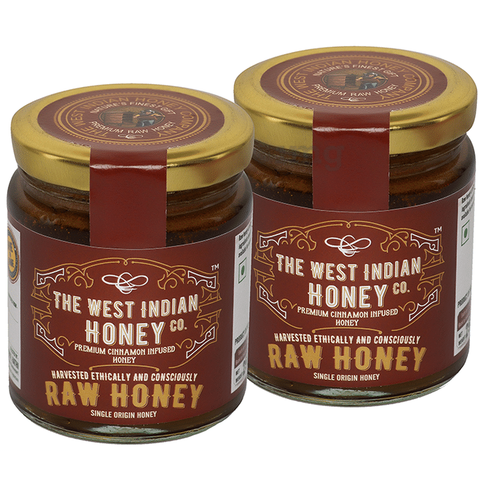 The West Indian Honey Co. Premium Cinnamon Infused Honey (250gm Each)