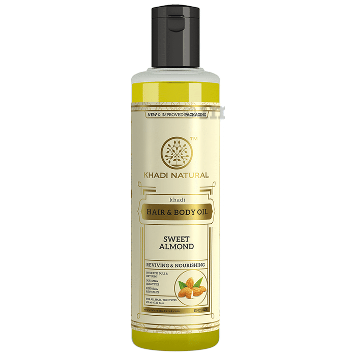 Khadi Naturals Sweet Almond Hair & Body Oil