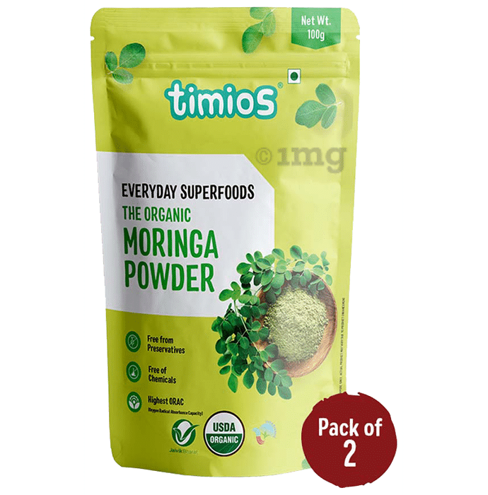 Timios The Organic Moringa Powder (100gm Each)