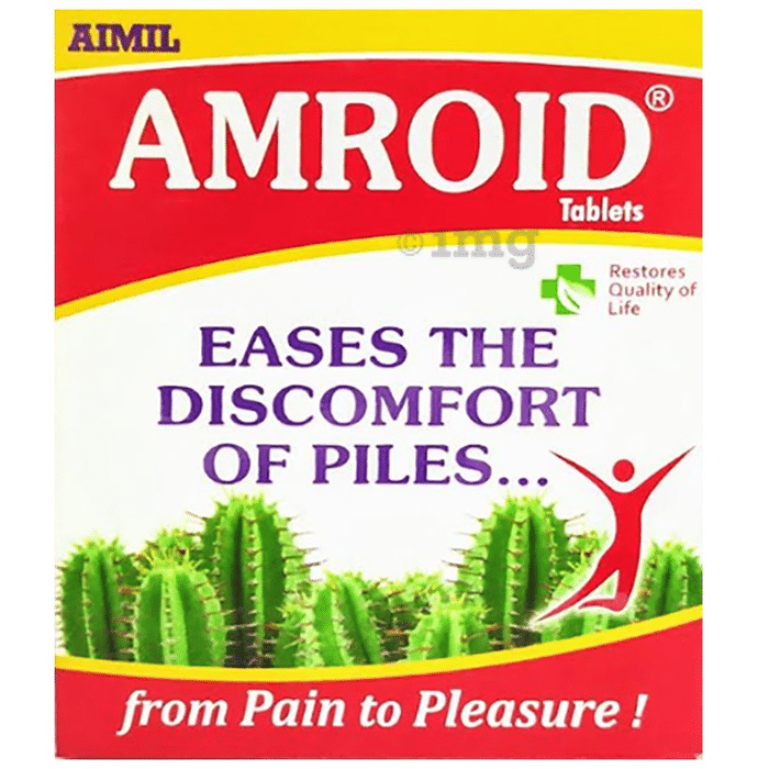 Amroid Tablet | Eases Constipation & Discomfort of Piles