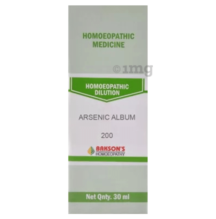 Bakson's Homeopathy Arsenic Album Dilution 200
