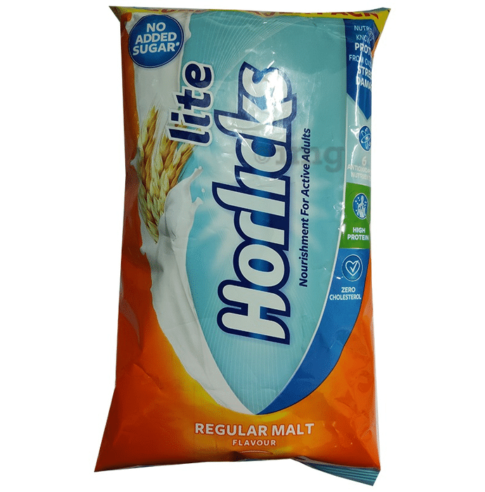 Horlicks Powder Lite Refill Regular Malt