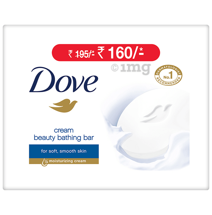 Dove Cream Beauty Bathing Bar (100gm Each)
