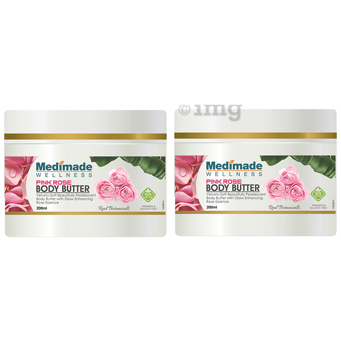 Medimade Wellness Pink Rose Body Butter (200ml Each)