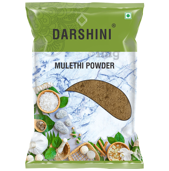 Darshini Mulethi Powder | Yashimadhu | Liquorice | Glycyrrhiza Glabra | Best for Hair and Skin care