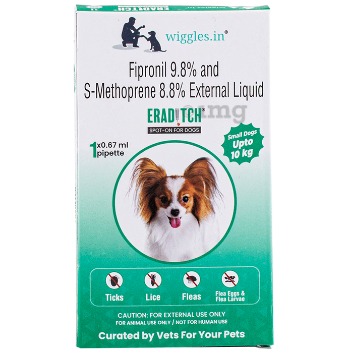 Wiggles Eraditch Spot-On for Dogs Upto 10Kg