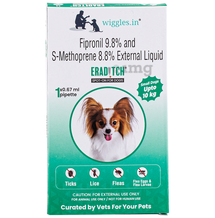 Wiggles Eraditch Spot-On for Dogs Upto 10Kg