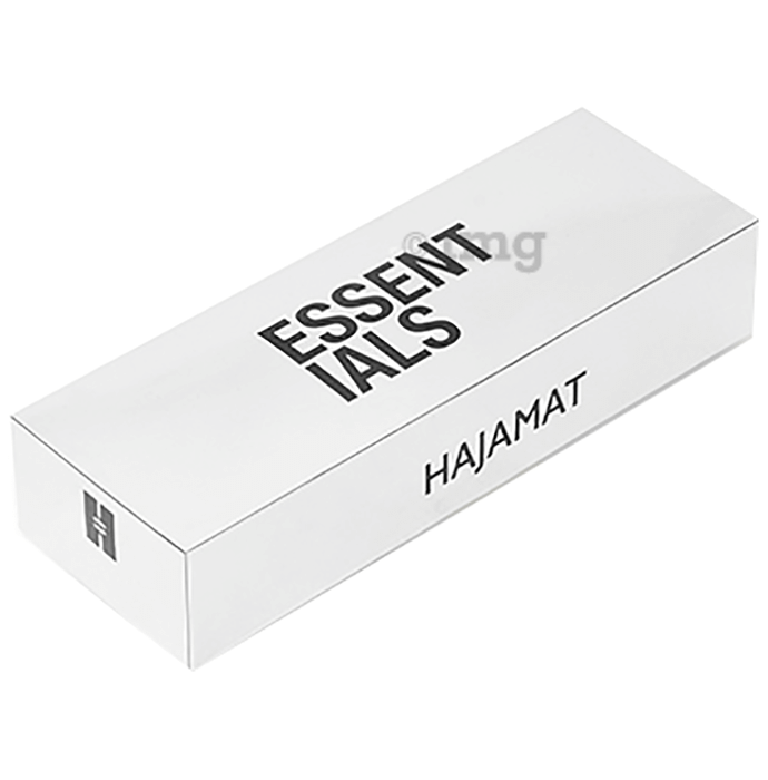 Hajamat Essentials Portable Protective Travel Case for Manual Shaving Razor Phantom Black