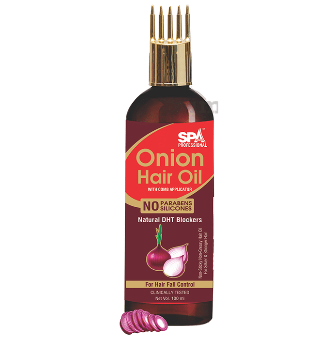 Spa World Professional Onion Hair Oil with Comb Applicator