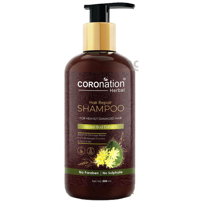 Coronation Herbal Linden Bud Extracts Hair Repair Shampoo (300ml Each)