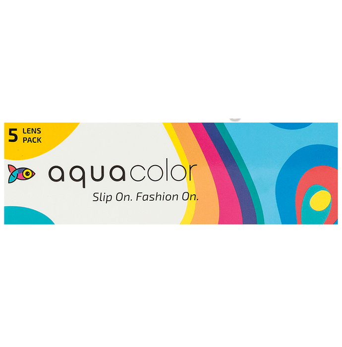 Aquacolor Daily Disposable Colored Contact Lens with UV Protection Optical Power -4.75 Envy Green