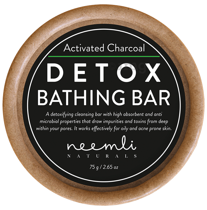 Neemli Naturals Activated Charcoal Detox Bathing Bar