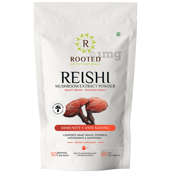 Rooted Active Naturals Reishi Mushroom Extract Powder