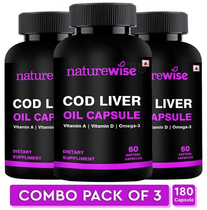 Naturewise COD Liver Oil Softgel Capsule (60 Each)