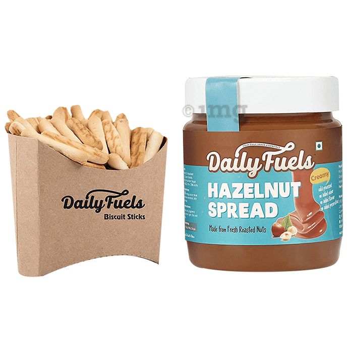 DailyFuels Hazelnut Spread with DailyFuels Biscuit Sticks Creamy