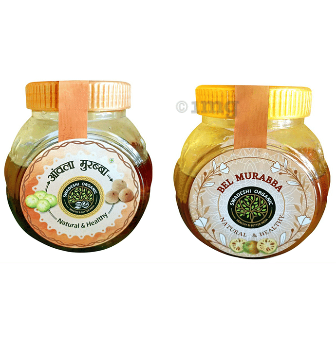 Swadeshi Organic Combo Pack of Amla Murabba & Bel Murabba (1kg Each)