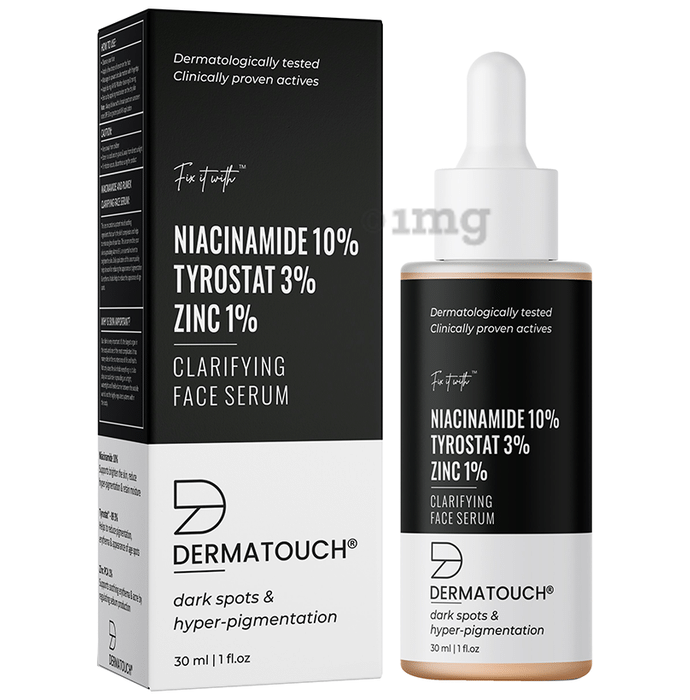 Dermatouch Niacinamide 10% Tyrostat 3% Zinc 1% Clarifying Face Serum